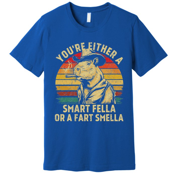 YouRe Either A Smart Fella Or A Fart Smella Premium T-Shirt