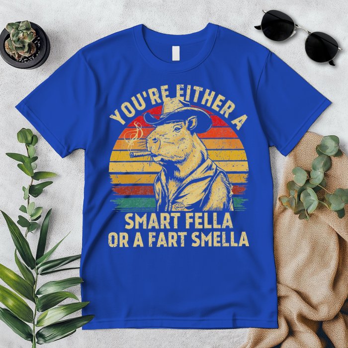 YouRe Either A Smart Fella Or A Fart Smella Premium T-Shirt