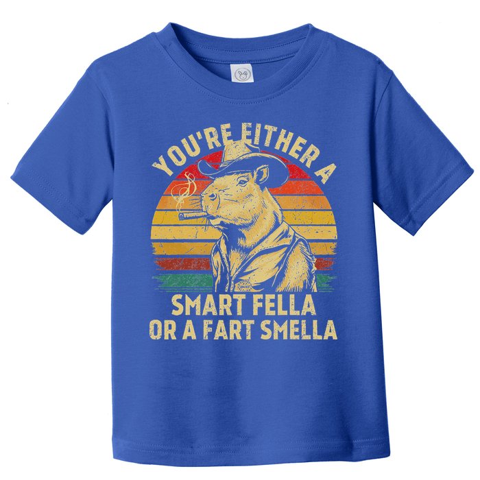 YouRe Either A Smart Fella Or A Fart Smella Toddler T-Shirt