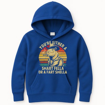 YouRe Either A Smart Fella Or A Fart Smella Kids Hoodie