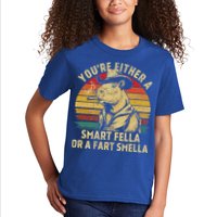 YouRe Either A Smart Fella Or A Fart Smella Kids T-Shirt