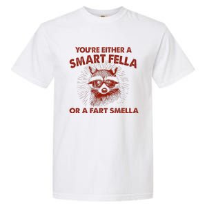 YouRe Either A Smart Fella Or Fart Smella Raccoon Garment-Dyed Heavyweight T-Shirt