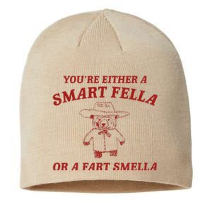 YouRe Either A Smart Fella Or A Fart Smella Sustainable Beanie