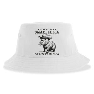 YouRe Either A Smart Fella Or A Fart Smella Funny Sarcastic Sustainable Bucket Hat