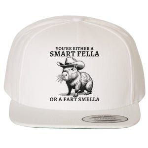 YouRe Either A Smart Fella Or A Fart Smella Funny Sarcastic Wool Snapback Cap