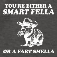 Youre Either A Smart Fella Or A Fart Smella Funny Vector Backpack