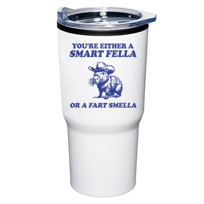 Youre Either A Smart Fella Or A Fart Smella Funny Tumbler