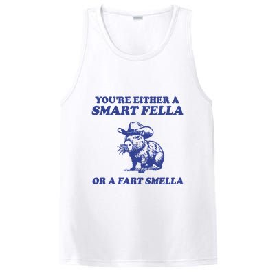 Youre Either A Smart Fella Or A Fart Smella Funny PosiCharge Competitor Tank
