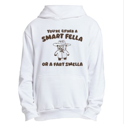 YouRe Either A Smart Fella Or A Fart Smella Urban Pullover Hoodie