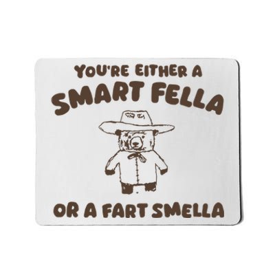 YouRe Either A Smart Fella Or A Fart Smella Mousepad