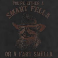 YouRe Either A Smart Fella Or A Fart Smella Funny Raccoon 15oz Campfire Ceramic Mug