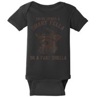YouRe Either A Smart Fella Or A Fart Smella Funny Raccoon Baby Bodysuit