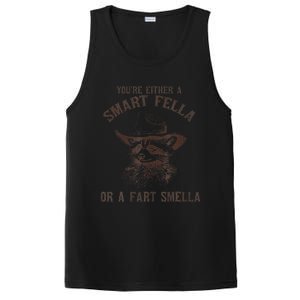 YouRe Either A Smart Fella Or A Fart Smella Funny Raccoon PosiCharge Competitor Tank