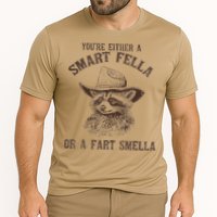 YouRe Either A Smart Fella Or A Fart Smella Funny Raccoon Cooling Performance Crew T-Shirt