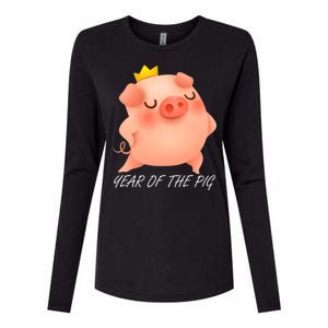 Year Of The Pig Chinese Zodiac Womens Cotton Relaxed Long Sleeve T-Shirt