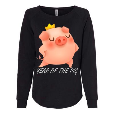 Year Of The Pig Chinese Zodiac Womens California Wash Sweatshirt