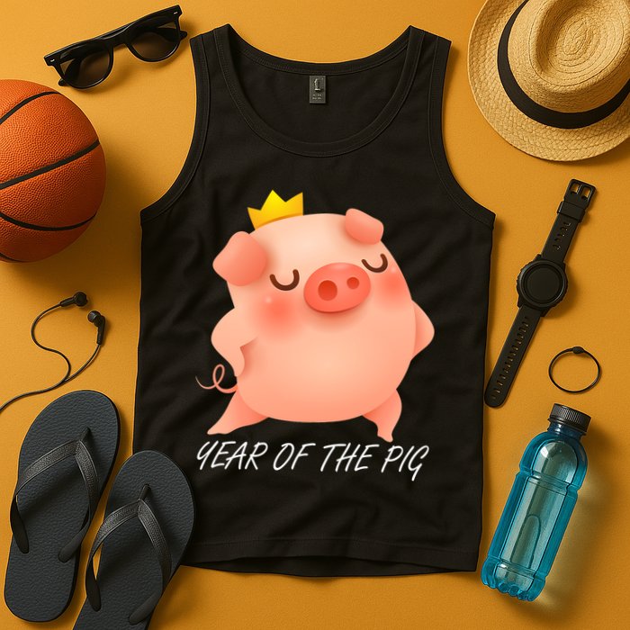 Year Of The Pig Chinese Zodiac Tank Top