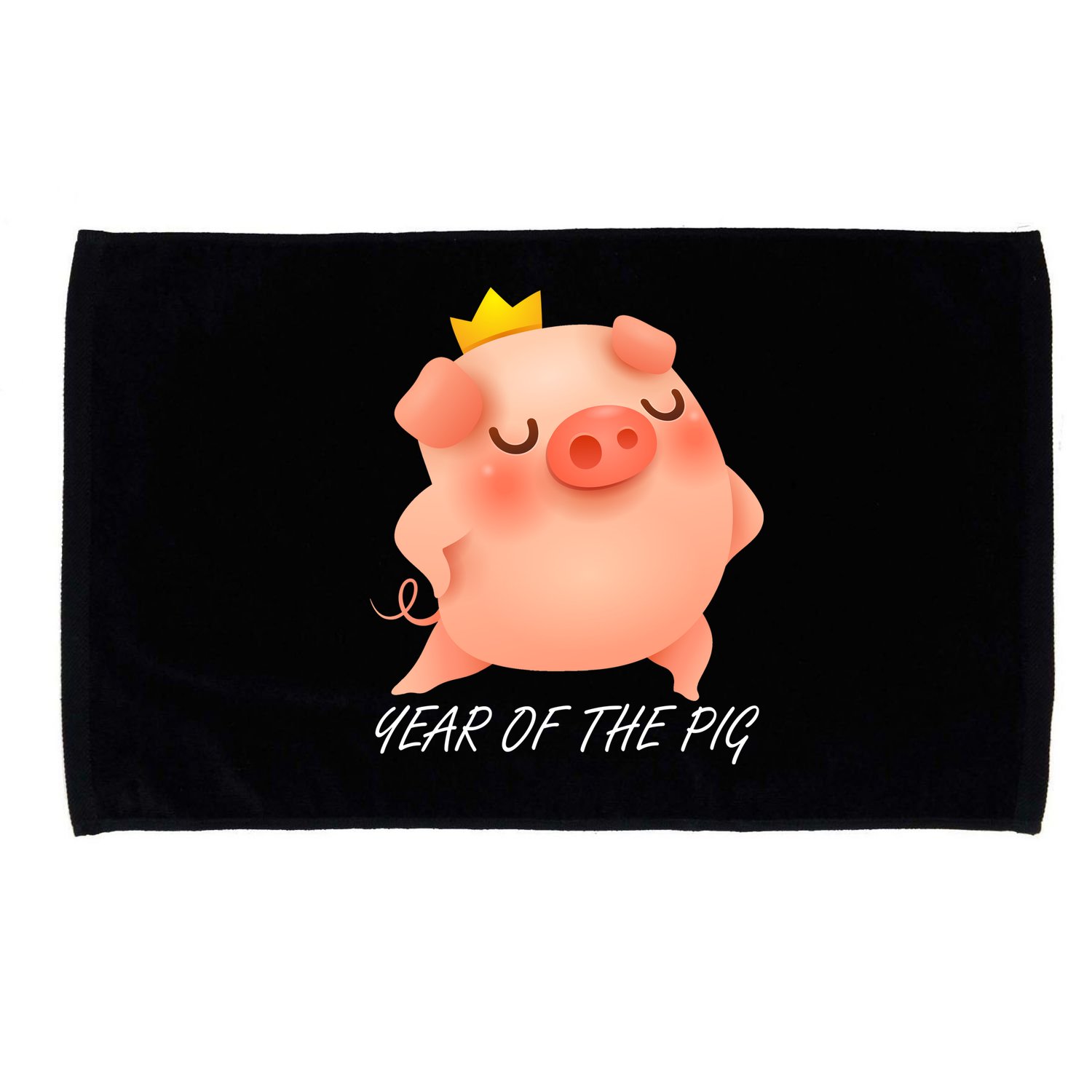 Year Of The Pig Chinese Zodiac Microfiber Hand Towel