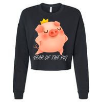 Year Of The Pig Chinese Zodiac Cropped Pullover Crew