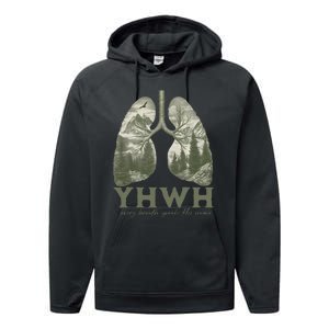 Yhwh Every Breath Speaks His Name Performance Fleece Hoodie