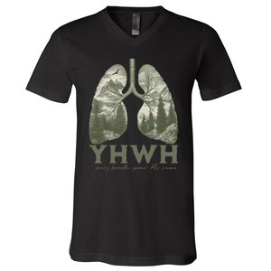 Yhwh Every Breath Speaks His Name V-Neck T-Shirt