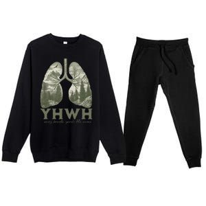 Yhwh Every Breath Speaks His Name Premium Crewneck Sweatsuit Set