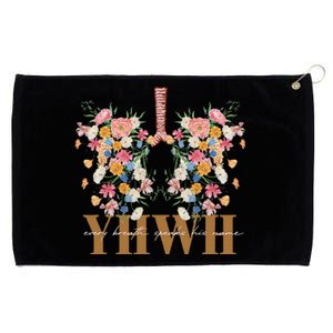 Yhwh Every Breath Speaks His Name Floral Lungs Christian Grommeted Golf Towel