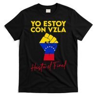 Yo Estoy Con Venezuela Hasta El Final Venezuela Libre Fist T-Shirt