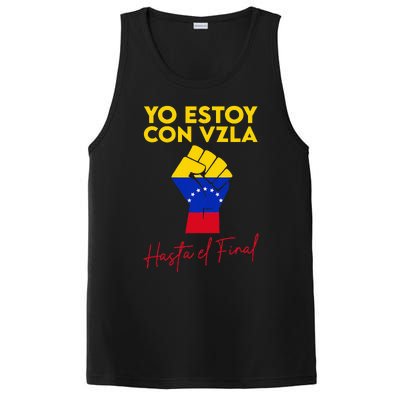 Yo Estoy Con Venezuela Hasta El Final Venezuela Libre Fist PosiCharge Competitor Tank