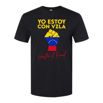 Yo Estoy Con Venezuela Hasta El Final Venezuela Libre Fist Softstyle CVC T-Shirt