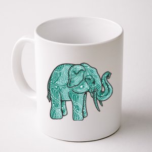 Yoga Elephant Dala Art Animal Lovers Cartoon Buddha Lover Gift Coffee Mug