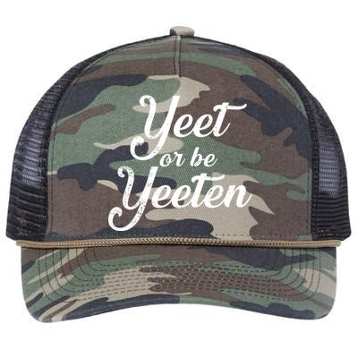 Yeet Or Be Yeeten Retro Rope Trucker Hat Cap