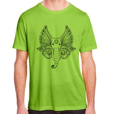 Yoga Elephant Geometric Indian Buddha Yogi Gift Cute Gift Adult ChromaSoft Performance T-Shirt