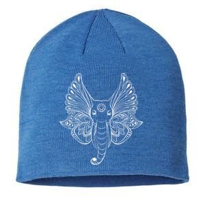 Yoga Elephant Geometric Indian Buddha Yogi Gift Cute Gift Sustainable Beanie