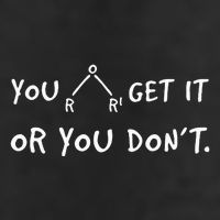 You Either Get Or You Don´t Funny Chemistry Pun Saying Golf Towel