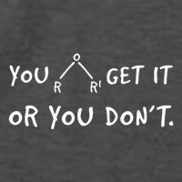 You Either Get Or You Don´t Funny Chemistry Pun Saying Vector Backpack