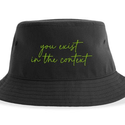 You Exist In The Context Kamala Design Coconut Brat Sustainable Bucket Hat