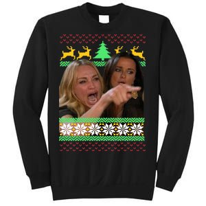 Yelling At A Cat Ugly Christmas Sweater Meme Sweatshirt