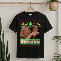 Yelling At A Cat Ugly Christmas Sweater Meme T-Shirt