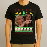 Yelling At A Cat Ugly Christmas Sweater Meme T-Shirt