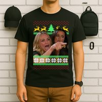 Yelling At A Cat Ugly Christmas Sweater Meme T-Shirt