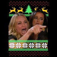 Yelling At A Cat Ugly Christmas Sweater Meme T-Shirt