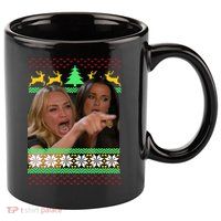 Yelling At A Cat Ugly Christmas Sweater Meme 11oz C Handle Ceramic Mug