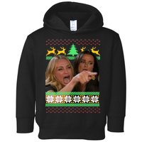 Yelling At A Cat Ugly Christmas Sweater Meme Toddler Hoodie