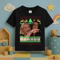 Yelling At A Cat Ugly Christmas Sweater Meme Toddler T-Shirt