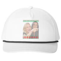 Yelling At Cat Meme Funny Ugly Christmas Snapback Five-Panel Rope Hat