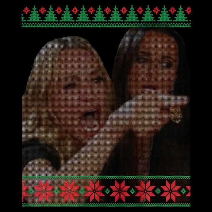 Yelling At Cat Meme Funny Ugly Christmas Mug