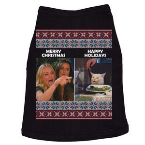 Yelling Cat Meme Christmas Sweater Funny Doggie Tank