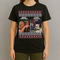Yelling Cat Meme Christmas Sweater Funny T-Shirt