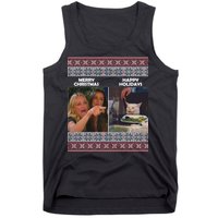 Yelling Cat Meme Christmas Sweater Funny Tank Top